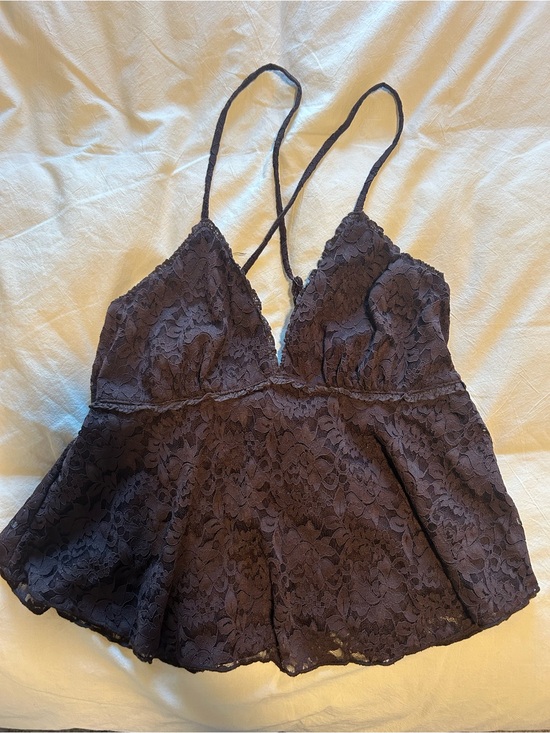 Altar'd State Tops - Altar'd State Black Lace V-Neck Camisole with Spaghetti Straps
